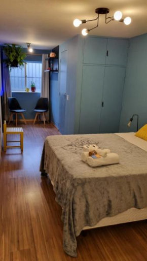 Studio térreo no Centro de São Lourenço - com estacionamento na rua do prédio